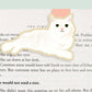 White Cat Lying Down Jumbo Magnetic Bookmark - CVJ1189WHLY