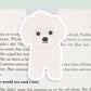 White Poodle Dog Jumbo Magnetic Bookmark - CVJ1172WPOO