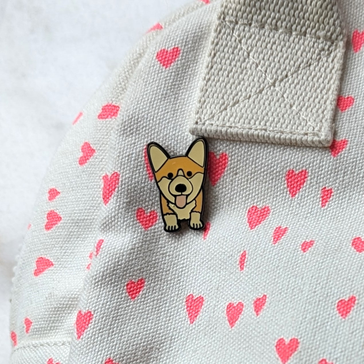 Corgi Dog Enamel Pin