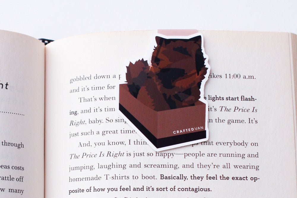 Cat in a Box Jumbo Magnetic Bookmark - CVJ1186BOXC