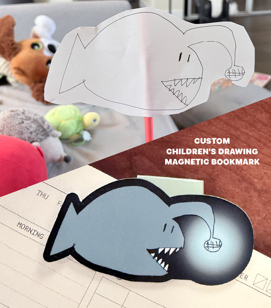 Custom Children's Drawing Magnetic Bookmark