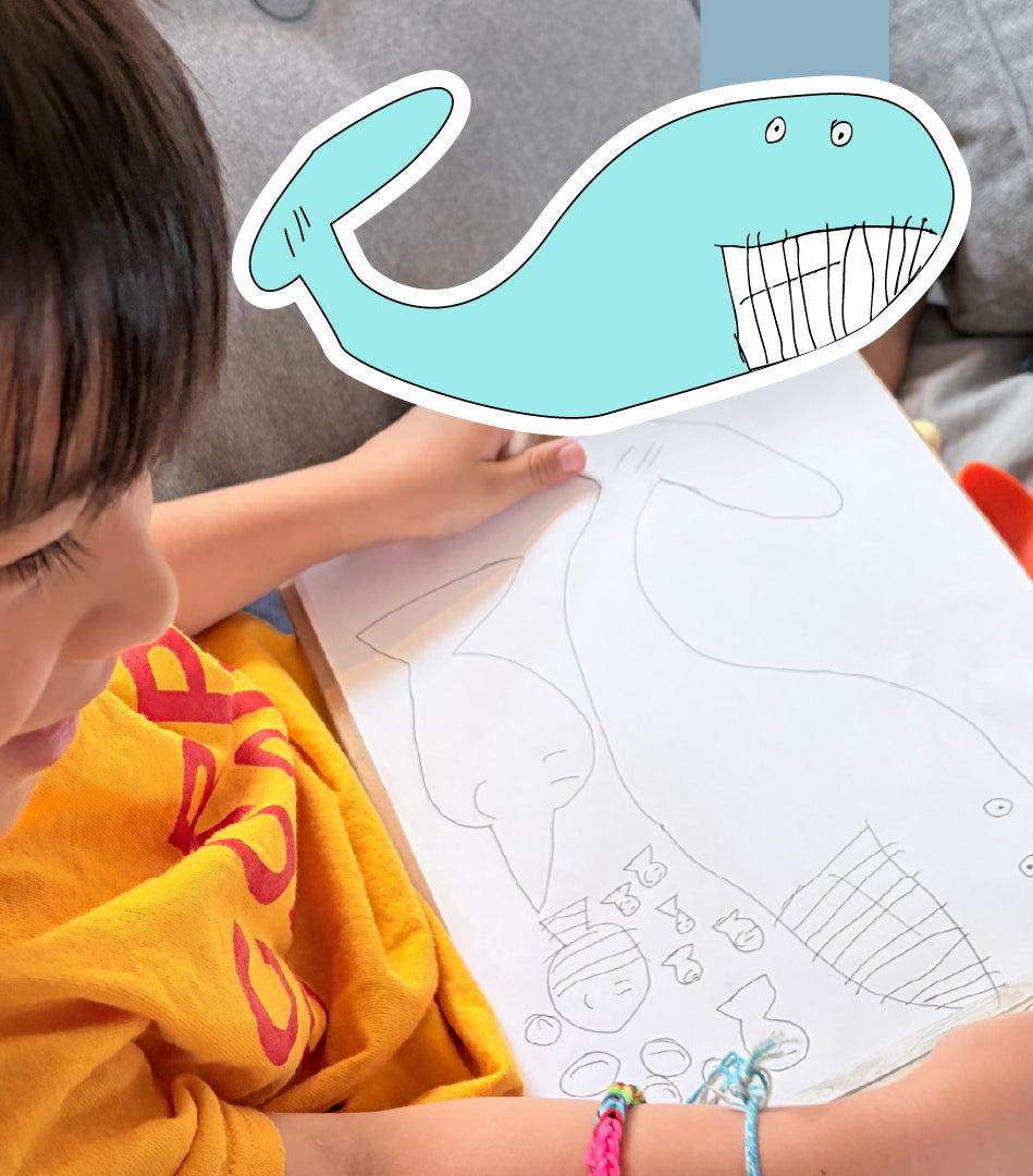 Custom Children's Drawing Magnetic Bookmark
