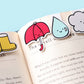 Rainy Day Mini Magnetic Bookmarks 4-pack - CVM1319RAIN