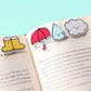 Rainy Day Mini Magnetic Bookmarks 4-pack - CVM1319RAIN