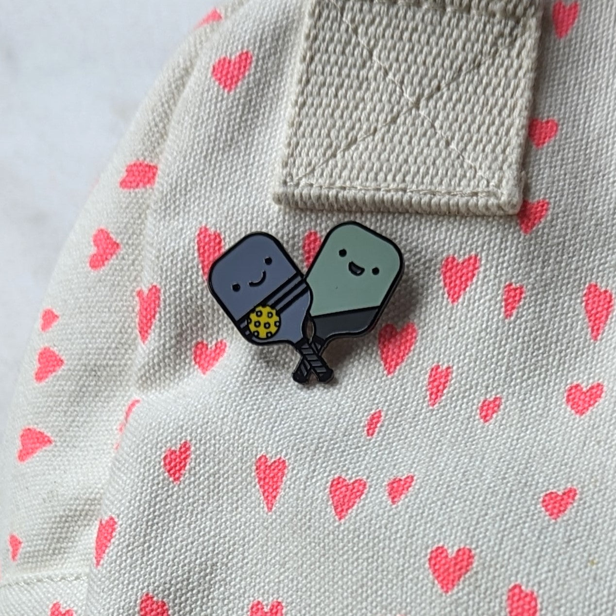 Pickle Ball Enamel Pin