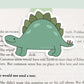 Stegosaurus Dino Jumbo Magnetic Bookmark - CVJ1203STEG