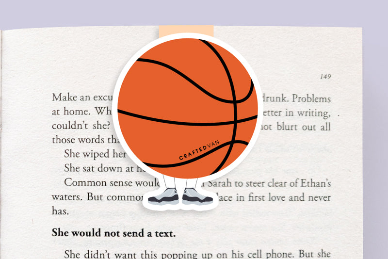 Basketball Magnetic Bookmark (Jumbo)