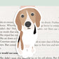 Beagle Dog Magnetic Bookmark (Jumbo)