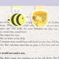 Bee and Honey Mini Magnetic Bookmarks (Mini 2 Pack)
