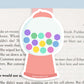 Bubble Gum Machine Magnetic Bookmark (Jumbo)