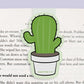 Cactus Magnetic Bookmark (Jumbo)