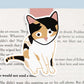Calico Cat Magnetic Bookmark (Jumbo)