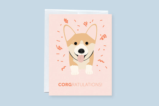 Corgi Congratulation (Corgratulations) Greeting Card