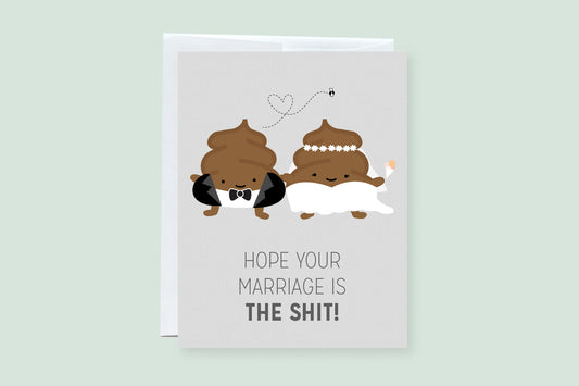 Wedding Poop (The Shit) Punny Greeting Card