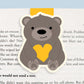 Bear Magnetic Bookmark (Jumbo)