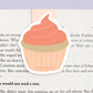 Cupcake Magnetic Bookmark (Jumbo)