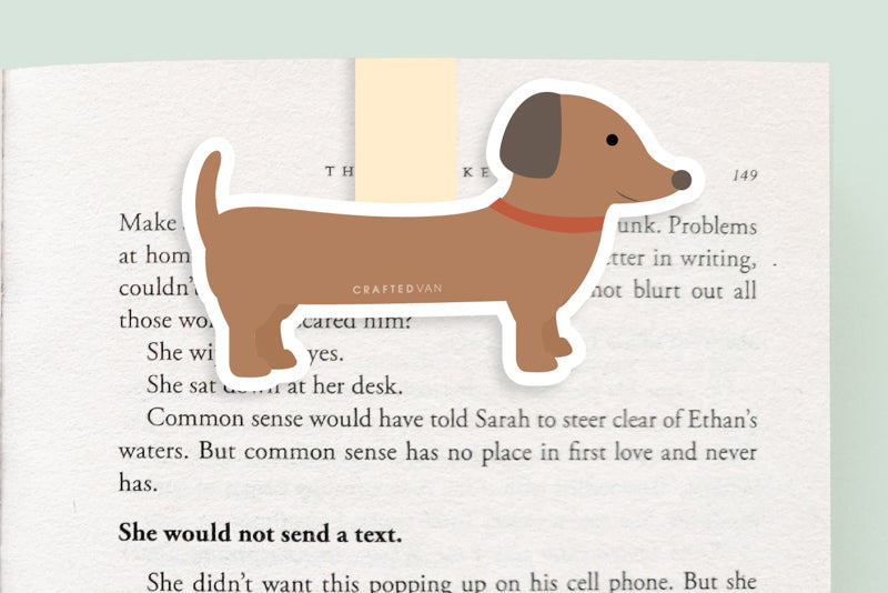 Dachshund Dog Magnetic Bookmark (Jumbo)