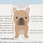 French Bulldog (Frenchie) Magnetic Bookmark (Jumbo)