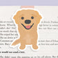 Golden Retriever Dog Magnetic Bookmark (Jumbo)