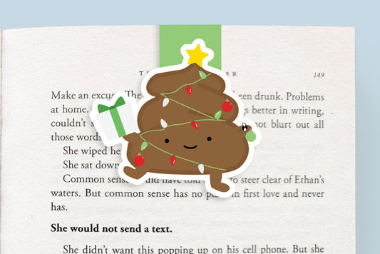 Holiday Poop Christmas Tree Magnetic Bookmark (Jumbo)