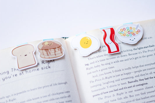 Breakfast Magnetic Bookmarks (Mini 5 pack)