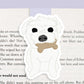 Maltese Dog Magnetic Bookmark (Jumbo)