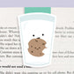 Milk Holding Cookie Magnetic Bookmark (Jumbo)