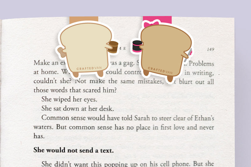 Peanut Butter and Jelly Magnetic Bookmarks (Mini 2 Pack)