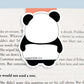 Panda Magnetic Bookmark (Jumbo)