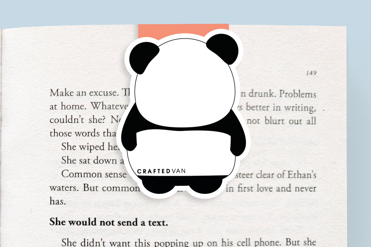 Panda Magnetic Bookmark (Jumbo)