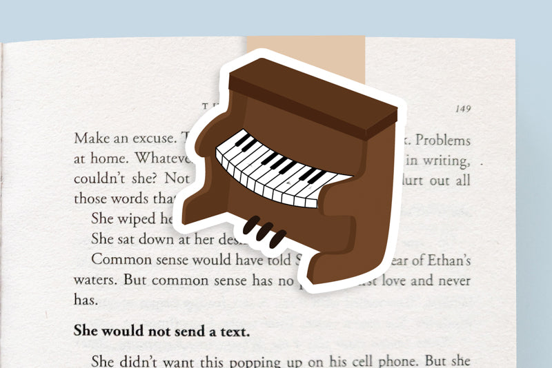 Piano Magnetic Bookmark (Jumbo)