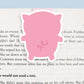 Pig Magnetic Bookmark (Jumbo)