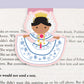 Pollera Dress Girl Magnetic Bookmark (Jumbo)