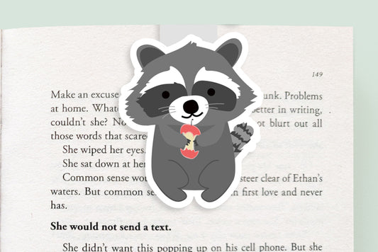 Raccoon Magnetic Bookmark (Jumbo)