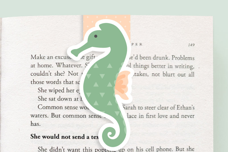 Sea Horse Magnetic Bookmark (Jumbo)