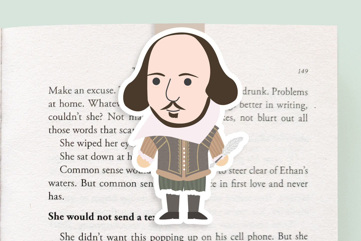 William Shakespeare Magnetic Bookmark (Jumbo)