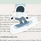 Snowboarder Magnetic Bookmark (Jumbo)