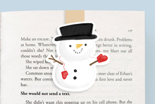 Snowman Magnetic Bookmark (Jumbo)