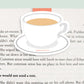 Tea Cup Magnetic Bookmark (Jumbo)