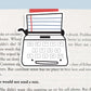 Typewriter Magnetic Bookmark (Jumbo)