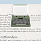 Typewriter (Green) Magnetic Bookmark (Jumbo)