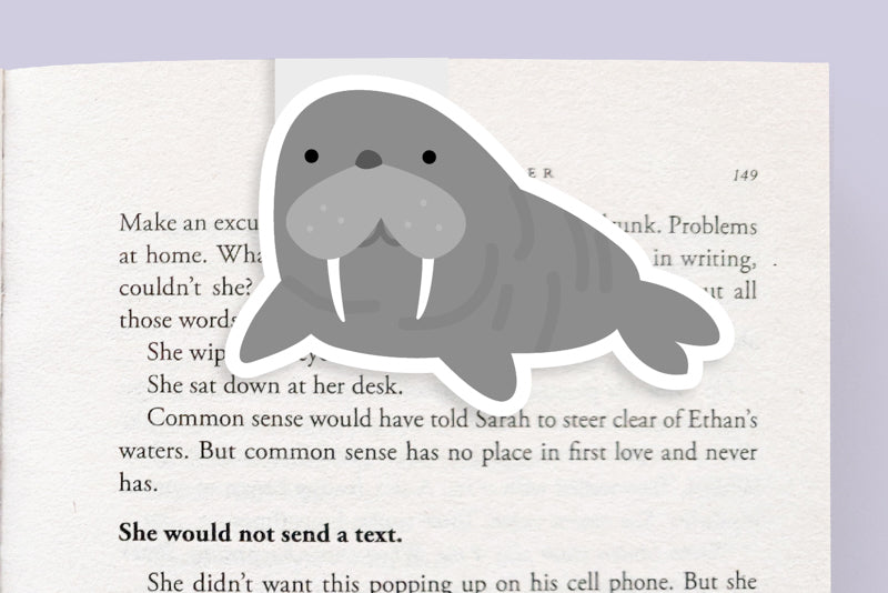 Walrus Magnetic Bookmark (Jumbo)