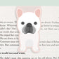 French Bulldog (white) Magnetic Bookmark (Jumbo)