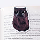 Black Persian Cat Magnetic Bookmark  (Jumbo)