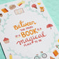 Between the pages of a book 17 multi-colour letterpress print