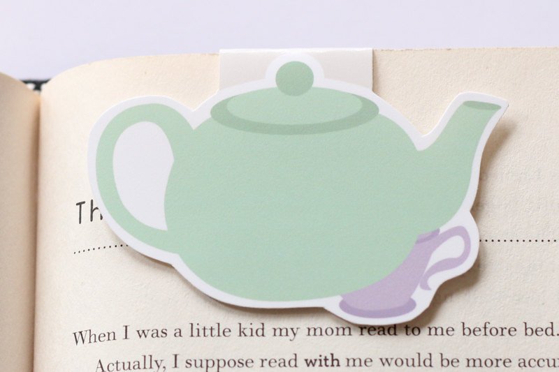 Mommy Teapot and Baby Teacup Magnetic Bookmark (Jumbo)