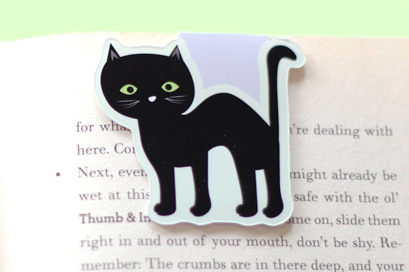Halloween Cat Magnetic Bookmark (Jumbo)