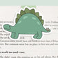 Stegosaurus "Spike" Magnetic Bookmark (Jumbo)